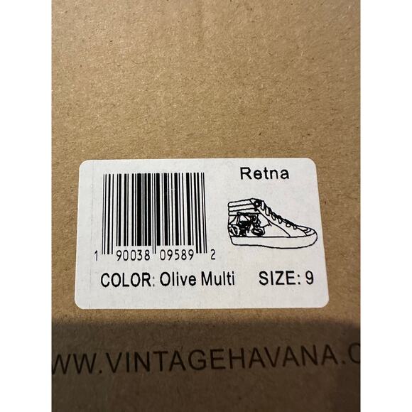 Vintage Havana Women’s Retna Canvas High Top Fashion Sneakers Camo Size 9 NWT - Picture 9 of 9